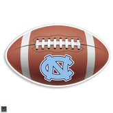 UNC Logo Football Vinyl Decal - 3 Inches